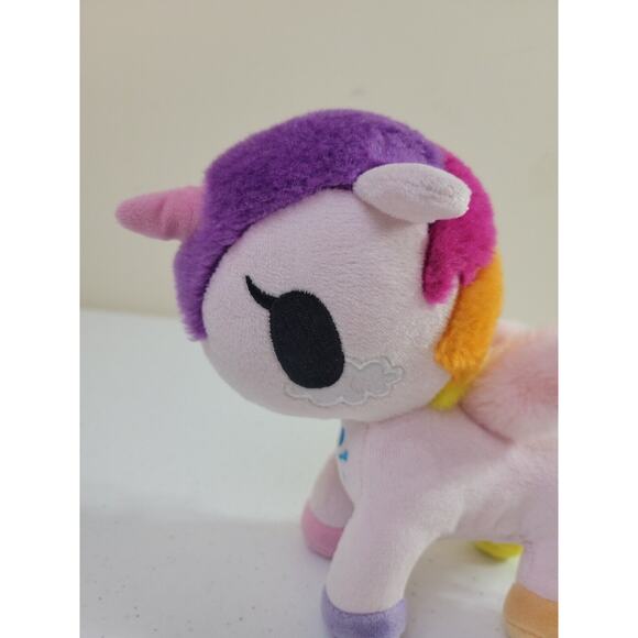 Aurora Tokidoki Neon Star Trixie Rainbow Unicorn Plush Stuffed Animal Toy 8" - Picture 2 of 10